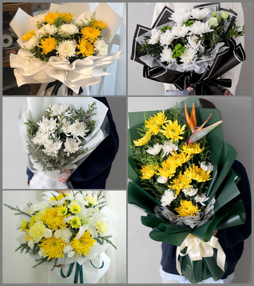 贵州六盘水六枝特区新窑镇那秀村白事花束代送